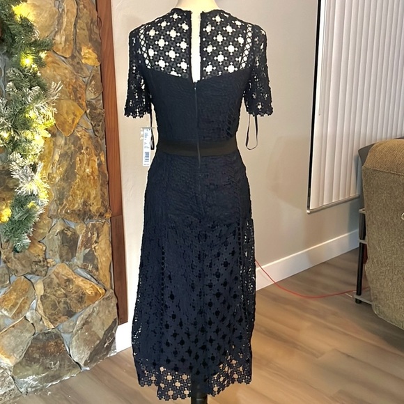 NWT,Antonio Melani Marta Lace Dress in Misty Garden, Exquisite, Cocktail, Size 0 - Picture 6 of 12